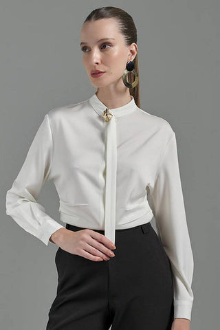 Camisa Elegance In Berlin - Off White 211361BR03 OFF..