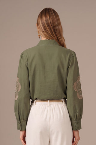 Camisa Sevilha Splendor - Verde Militar