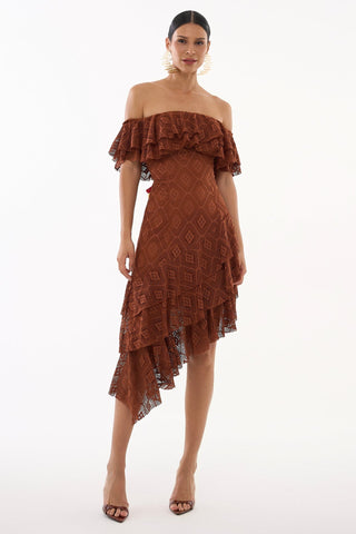 Dress Brume De Paris - Marron 221310MA09