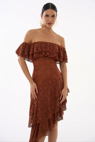 Dress Brume De Paris - Marron 221310MA09