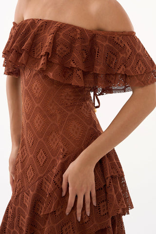 Dress Brume De Paris - Marron 221310MA09