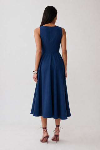 Vestido Midi - Marinho