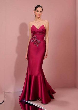 Dress Fleur De Minuit - Licor Cereja 2813421034