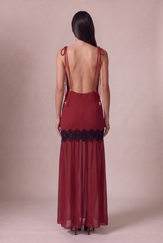 Dress La Rochele Vermelho 231219VM01 - costas