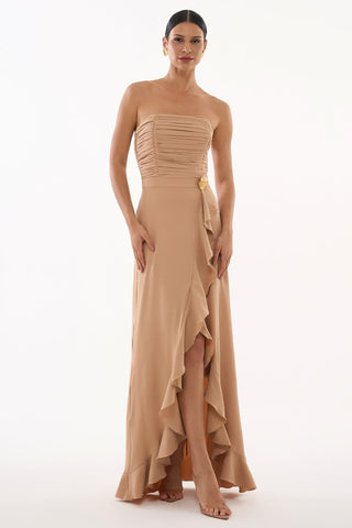 Vestido Brisa De Valencia - Areia 231303BG02.