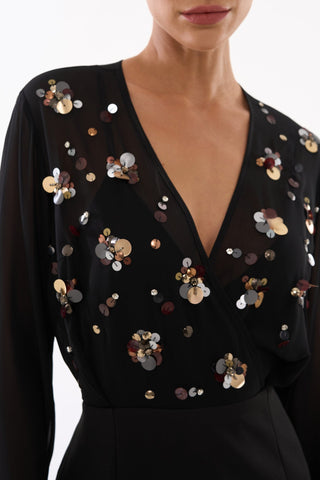 Vestido Brisa De Valência - Preto 231305PR01...