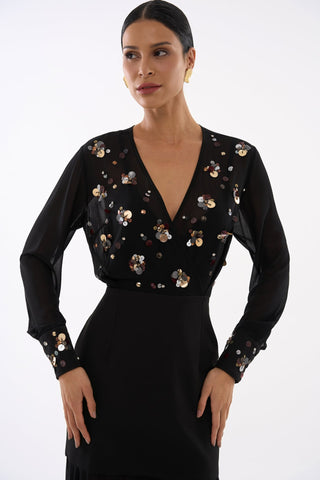 Vestido Brisa De Valência - Preto 231305PR01...