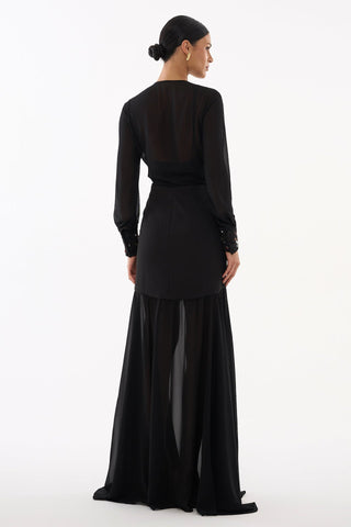 Vestido Brisa De Valência - Preto 231305PR01...