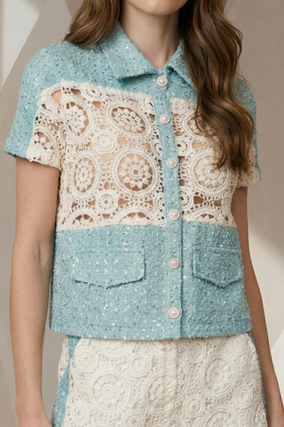 Conjunto Jeans E Renda C/ Paete - Unica 251433UNI..
