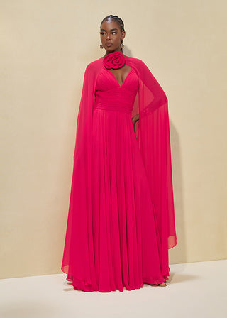 VESTIDO FLUIDO C/ CAPA