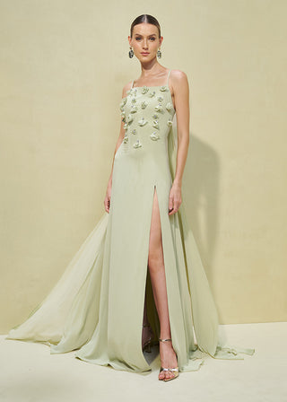 VESTIDO FLUIDO CORTES RETOS