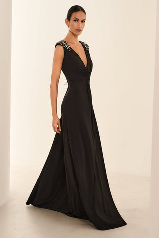 Vestido Enrosco Longo - Preto 281540PR01...