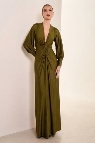 Vestido Classico Em Jersey - Oliva 281564VD04.