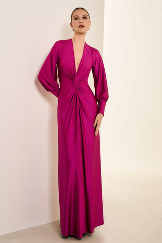 Vestido Classico Em Jersey - Fuscia 2815644567