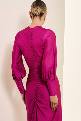 Vestido Classico Em Jersey - Fuscia 2815644567