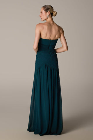 Vestido Tqc Drapê Assimétrico - Floresta 281587VD07