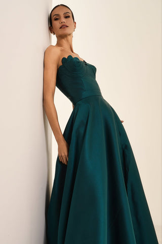 Vestido Tqc Busto Arte - Floresta 281596VD07