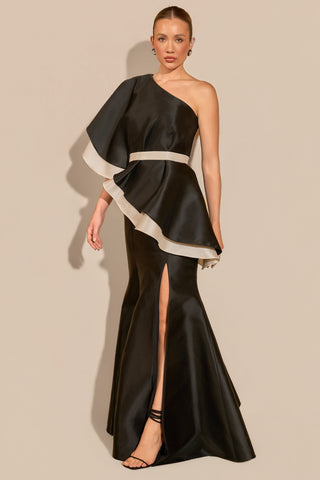 Vestido Um Ombro Só c/ Jabo - 281605
