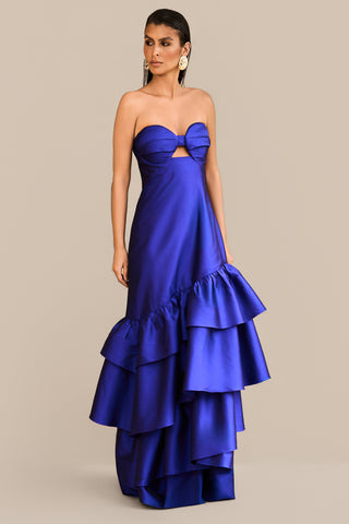 Vestido Tqc Assimétrico c/ Babados - 281609