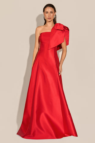 Vestido Tqc c/ Detalhe Laço Um Ombro Só - 281610