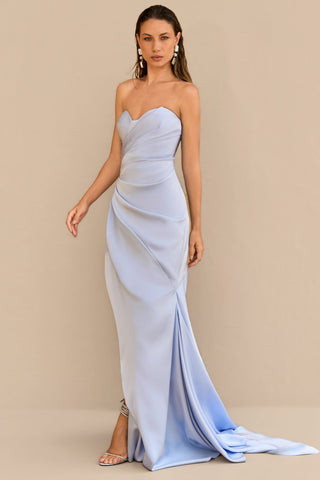 Vestido em Cetim Estruturado Drape - 281615