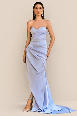 Vestido em Cetim Estruturado Drape - 281615