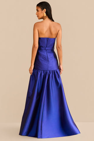 Vestido Busto Recortado c/ Saia Drape - 281619