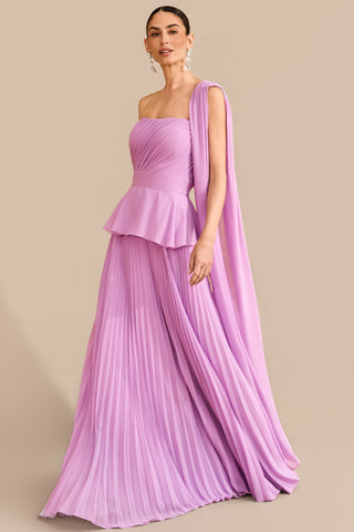 Vestido Saia Plissada Peplum - 281623