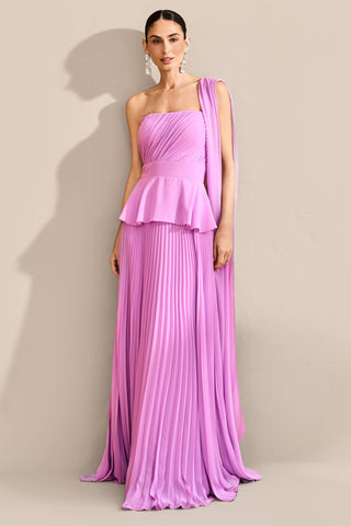 Vestido Saia Plissada Peplum - 281623