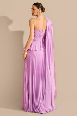 Vestido Saia Plissada Peplum - 281623