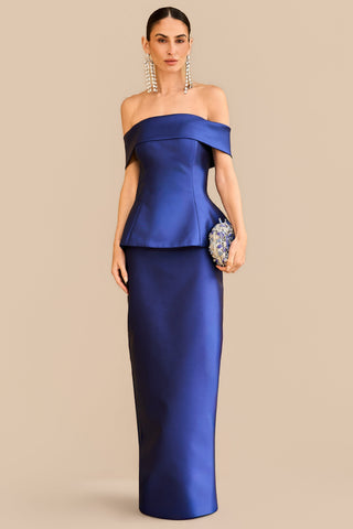 Vestido Ombro a Ombro Saia Coluna - 281624