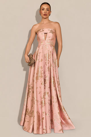 Vestido Decote V em Jacquard Exclusivo - 281642
