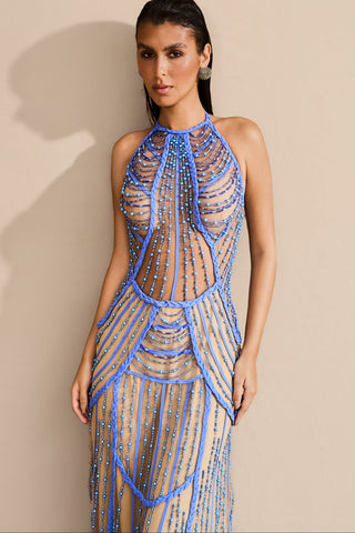 Vestido Trançado e Bordado - 281658