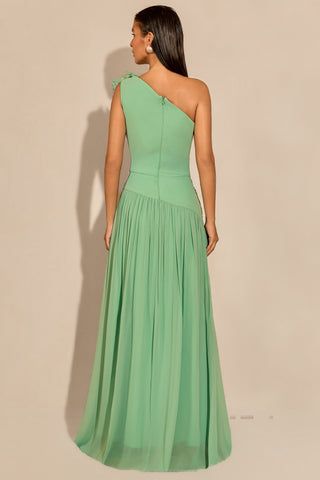 Vestido Ombro Só Drape e Detalhe Frufru - 281675