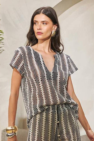 Blusa Crochet - Preto 211447PR01...