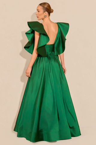 Vestido Mangas Jabo Estruturadas - 291609