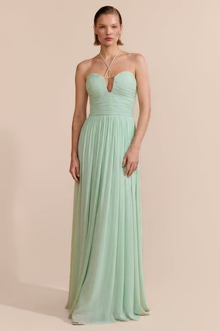 Vestido Fluido Top Drape Frente Única - 291617