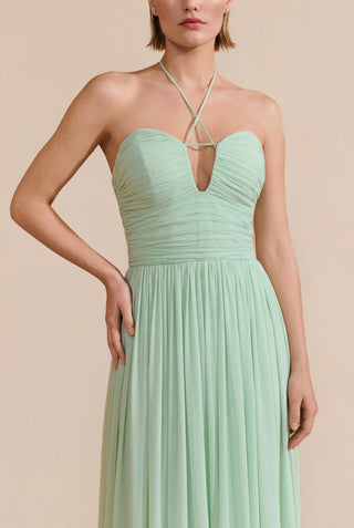 Vestido Fluido Top Drape Frente Única - 291617