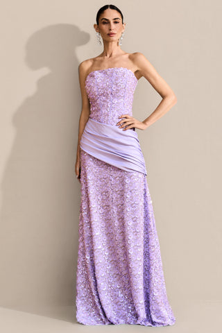 Vestido Paete Bordado Drape Cintura - 291618