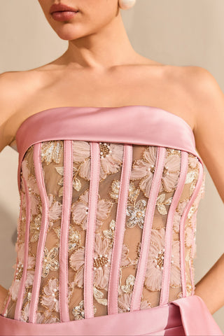 Vestido Longo Corset c/ Transparência - 291624