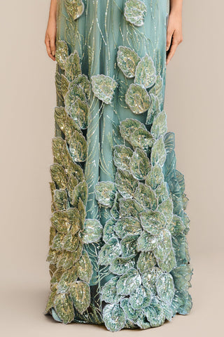 Vestido Tqc Saia Bordada Folhas - 291625
