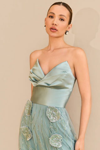 Vestido Tqc Saia Bordada Folhas - 291625