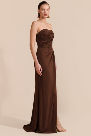 Vestido Tqc Drapeado Fenda em Jersey - 291633