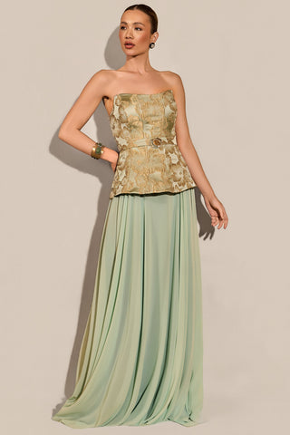 Conjunto Top Jacquard Saia Fluida - 301603
