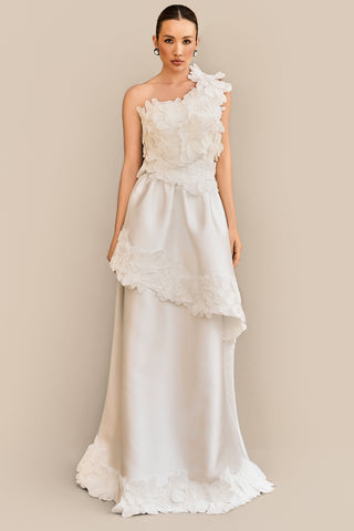 Vestido Noiva Um Ombro Só Bordado - 321606