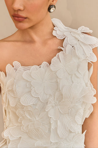 Vestido Noiva Um Ombro Só Bordado - 321606