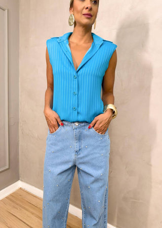 Camisa Vanessa - Turquesa 2160242097