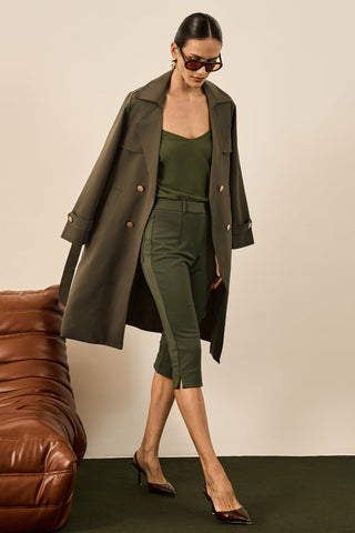 Trend Coat Longo - Oliva 401519VD04.