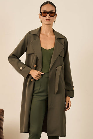 Trend Coat Longo - Oliva 401519VD04.