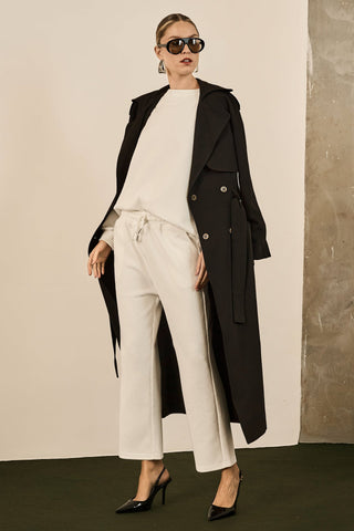 Trend Coat Longo - Preto
